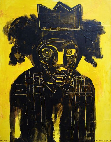 

jean michel basquiat yellow voodoo home decor handpainted &hd print oil painting on canvas wall art canvas pictures 3092