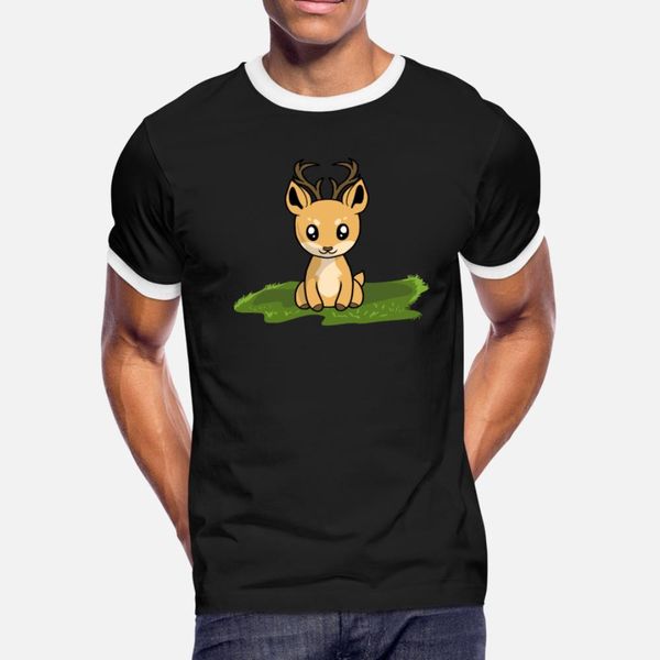 

deer stag t shirt men designing tee shirt s-3xl pattern fitness comical summer style letter shirt