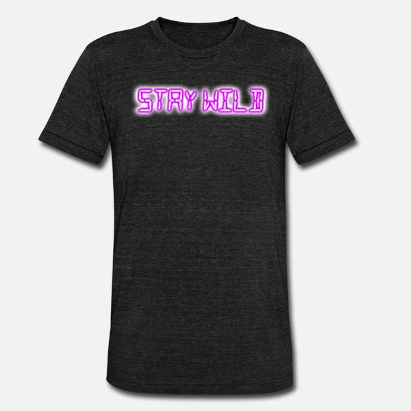 

stay wild t shirt men customize cotton s-xxxl fit interesting building summer normal shirt