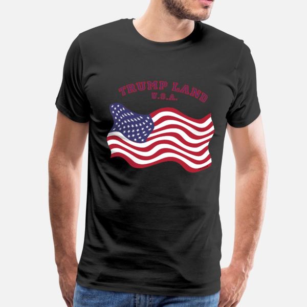 

trump land u s a t shirt men printed tee shirt plus size 3xl original gift comical summer outfit shirt