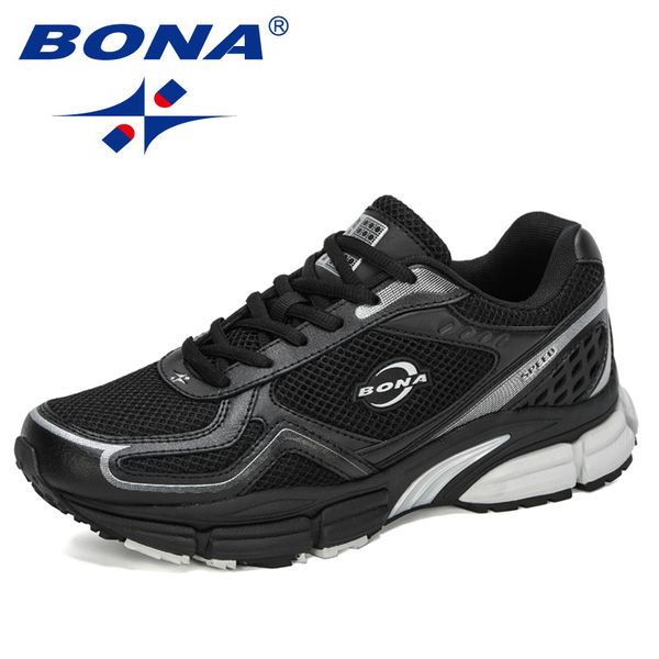

bona 2020 new designers action leather mesh light running sport shoes men zapatillas hombre deportiva man sneaker sports shoes