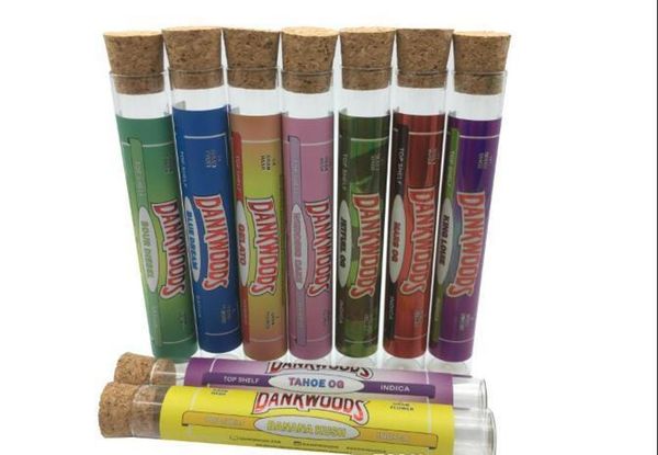 

oem l roll mini backwoodsl dankwoods glass include dankwoods sealing bottle and 18*120mm stickers colorful packaging wax bbyei