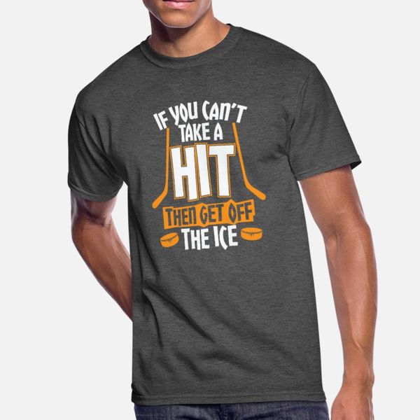 

cant take a hit, get off the ice t shirt men designs tee shirt crew neck novelty anti-wrinkle funny summer style standard shirt