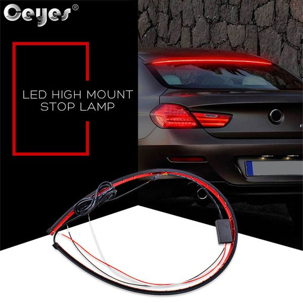 

ceyes car styling universal 900mm flexible strip led high mount srear tail warning lights waterproof brake lamp accessories