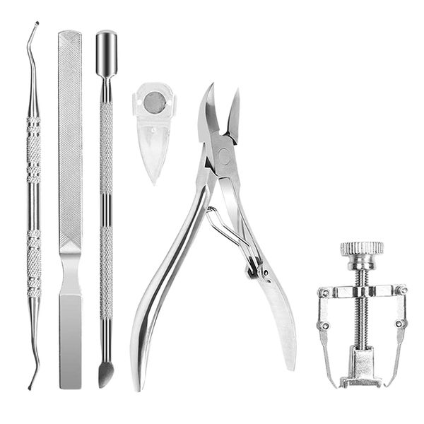 

6pcs toenail tools kit foot tool ingrown toenail removal correction clippers grade ingrown toe na