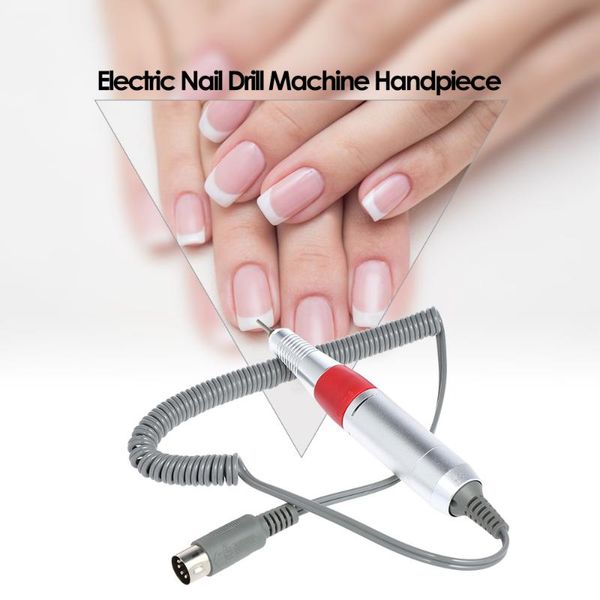 

mini electric nail drill machine handpiece electric drill pen manicure pedicure nail art tool 12v 30000rpm red