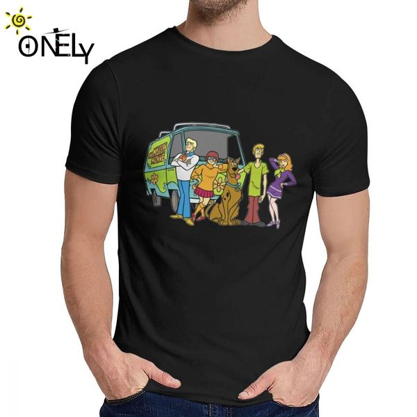 

scooby doo and the mystery gang tee shirt casual o-neck new men's vintage cotton s-6xl plus size tee shirt