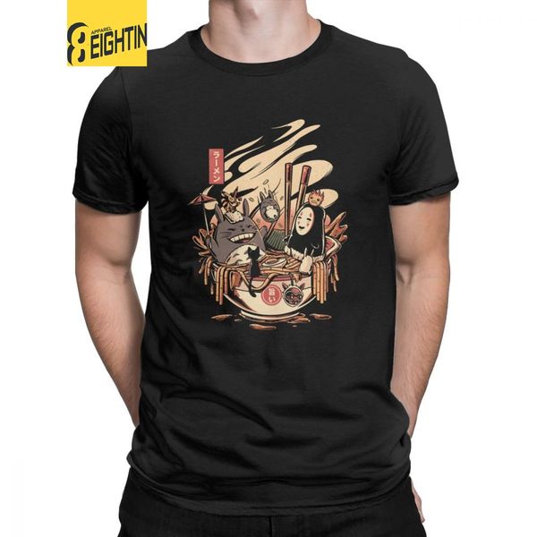 

ramen pool party японский harajuku миядзаки хаяо тоторо хлопок футболки классический fit tee shirt mens смешной футболки с короткими рукавам