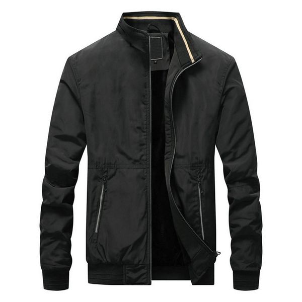 

casual jacket men 2020 autumn jackets men coats outerwear windbreaker slim fit stand collar male parkas coat, Blue;black