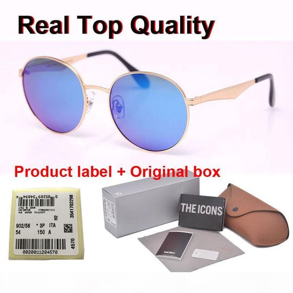 

new arrival polarized sunglasses for men women brand design round metal frame polaroid lens driving glasses with retail cases and label, White;black