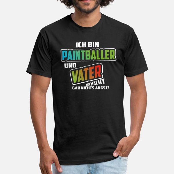 

paintballer und vater keine angst t shirt men customize tee shirt round neck costume graphic breathable summer style unique shirt
