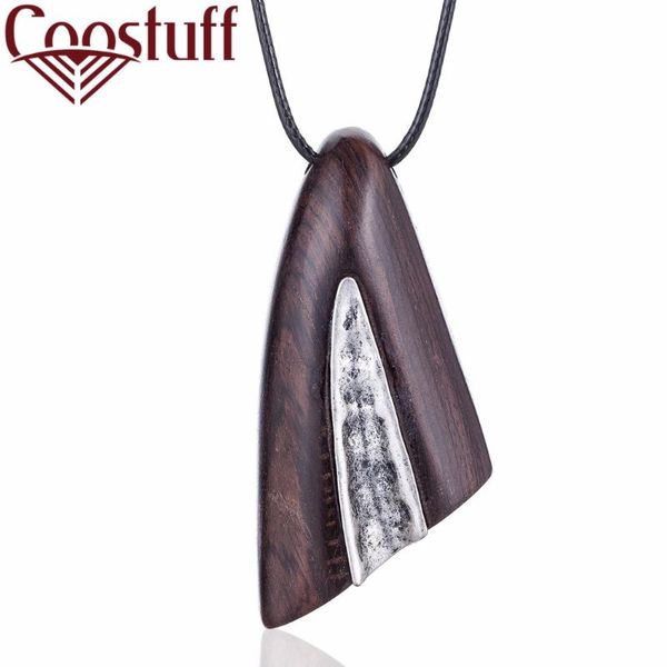 

pendant necklaces vintage handmade jewelry for women black sandalwood special pendants necklace female suspension statement decoration acces, Silver