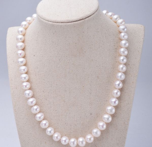 

fresh water pearl 45 cm long necklace for women 16cm bracelet gift for mother luxury fashion pearl neacklace n46, Silver