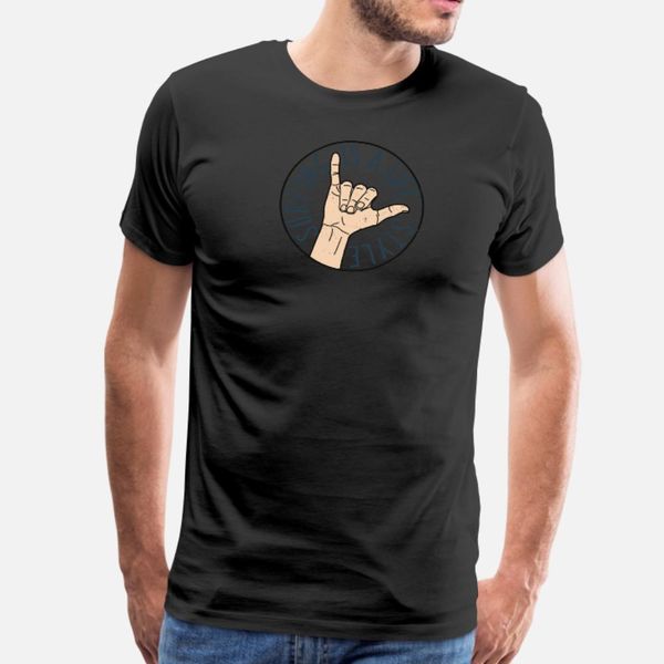 

vintage surf shaka hand sign surfing wave t shirt men character 100% cotton size s-3xl outfit graphic breathable spring vintage shirt