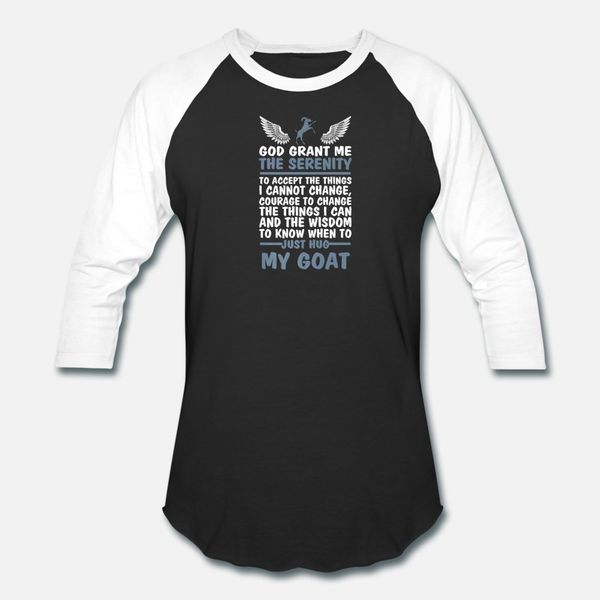 

god grant me the serenity just hug my goat goat t shirt men knitted tee shirt plus size 3xl normal sunlight comfortable spring family shirt