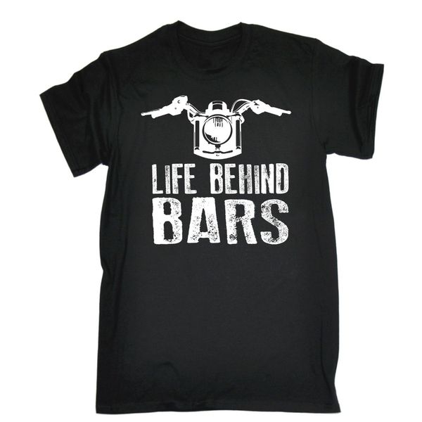 

2019 fashion summer sale life behind bars motorbike t-shirt tee biker rider motorbike birthday funny gift tee shirt