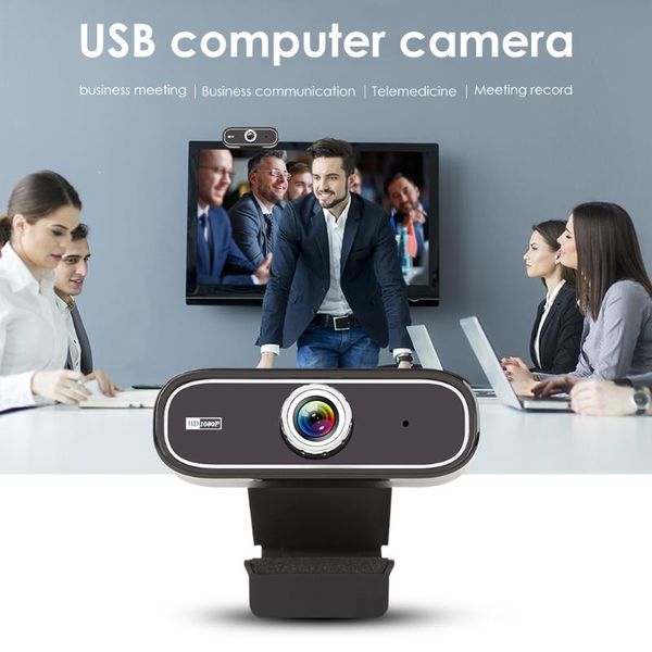 

widescreen video work home accessories 1080p hd usb webcam video conference live streaming web camera with microphone