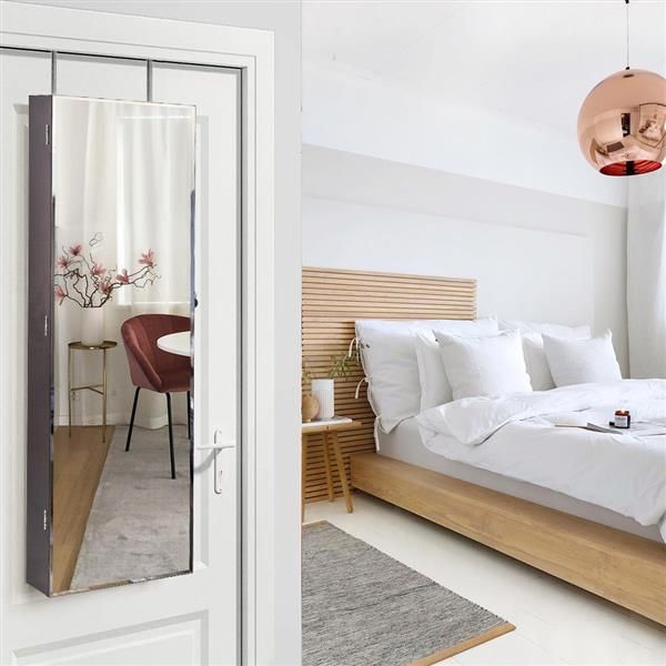 

dressing mirror wall hanging 5-layer shelf 2 drawer makeup mirror cabinet jewelry storage mirror cabinet jewelry cabinet organizer