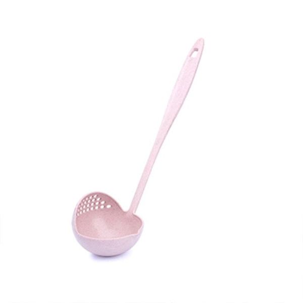 

wheat straw spoon colander combo dual purpose spoon kitchen accessories