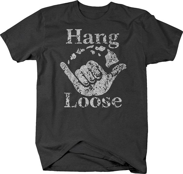 

2019 fashion hang loose hawaiian island surfings riding waves t-shirt tee shirt