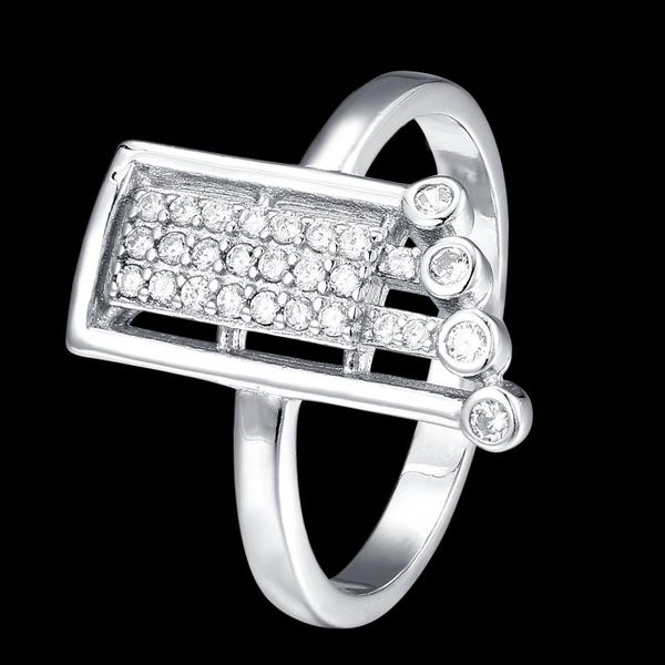 

cluster rings fahmi 2021 100% 925 sterling silver love heart ring4-14 original jewellery for women party wedding gift, Golden;silver