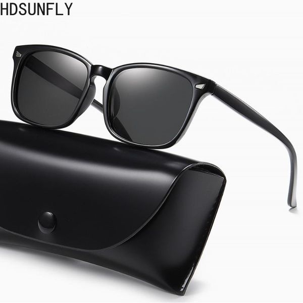 

sunglasses hdsunfly design ultralight polarized men women driving square style sun glasses male goggle uv400 gafas de sol, White;black