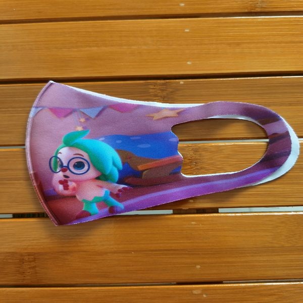 

10pcs celebrated kids lover cartoon character mask designer face masks cartoon stretchmask for kids kids lover st, Black