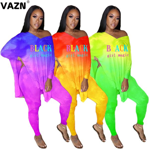 

vazn 2020 autumn lazy soft daily young casual style full sleeve long pants tracksuits slim women 2 piece set, Gray