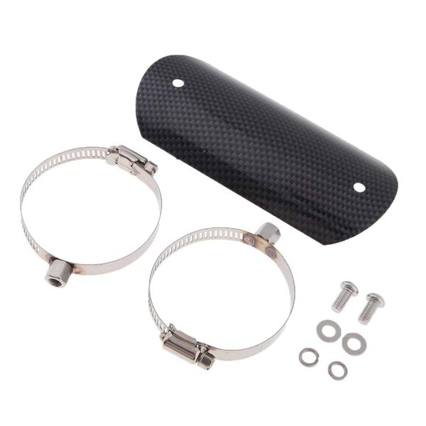 

universal carbon fiber exhaust heat shield, motorcycle, motorcycle muffler, muffler pipe heat insulation cover, heel shield (5.5
