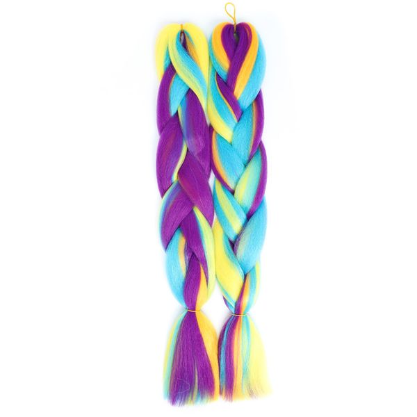 

synthetic inter color jumbo braids ombre 24 inch available synthetic crochet in hair extensions 100g/pc jumbo braids hairstyles, Black