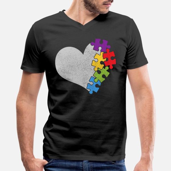 

autism awareness t shirt men designer short sleeve s-xxxl costume crazy breathable summer style leisure shirt