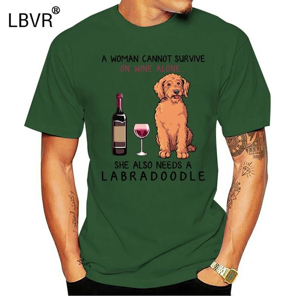 

men t shirt labradoodle and wine funny dog shirt women t-shirt