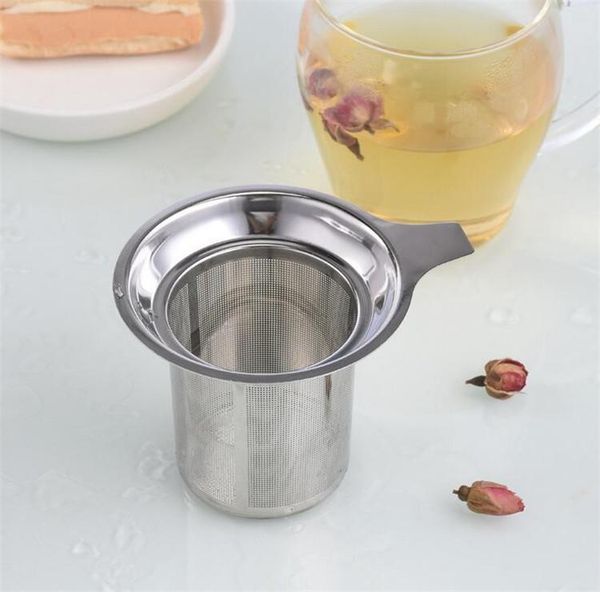 

stainless steel mesh tea strainer infuser reusable strainer loose 304 tea leaf spice filter