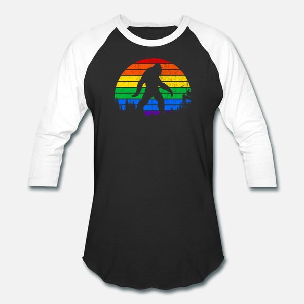 

lgbt флаг bigfoot тенниски мужчин характер футболка s-3xl уникальной сумасшедшая комфортное лето стиль письмо рубашка