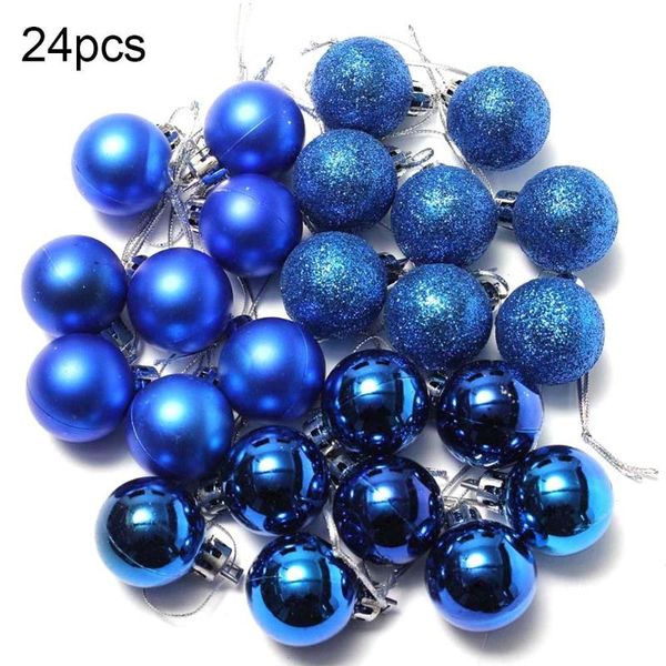 

24pcs 3cm plastic christmas tree balls baubles garden home party hanging ornaments christmas decorations for home navidad natal