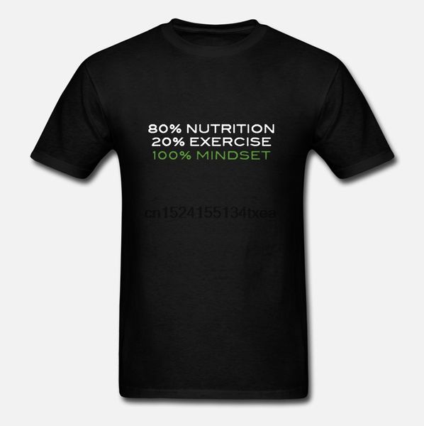 

details about herbalife 80% nutrition 20% exercise 100% mindset black t-shirt male