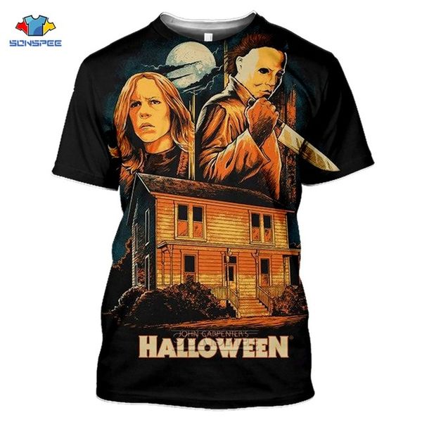 

horror friends pennywise michael myers jason halloween summer men 3d print shirts hippie hippie kawaii men clothing