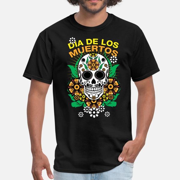 

dia de los muertos flore t shirt men graphic cotton o neck pictures graphic breathable spring trend shirt