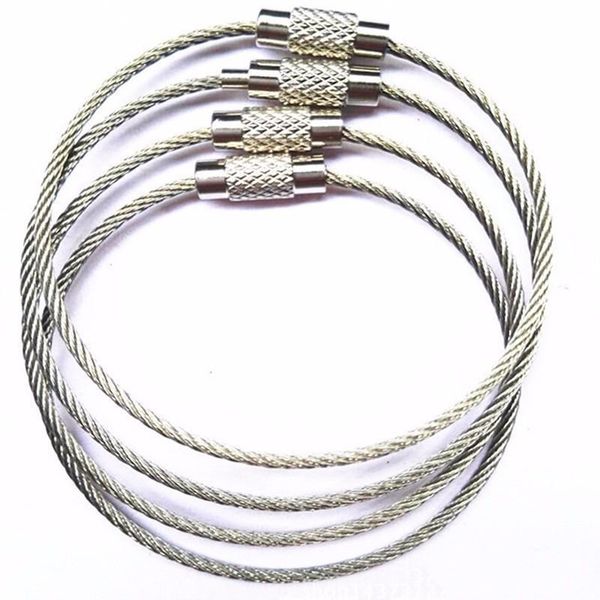 

rope carabiner wire hiking for key keychain chain wire cable key steel keyring ring outdoor stainless xhhair dsnpy