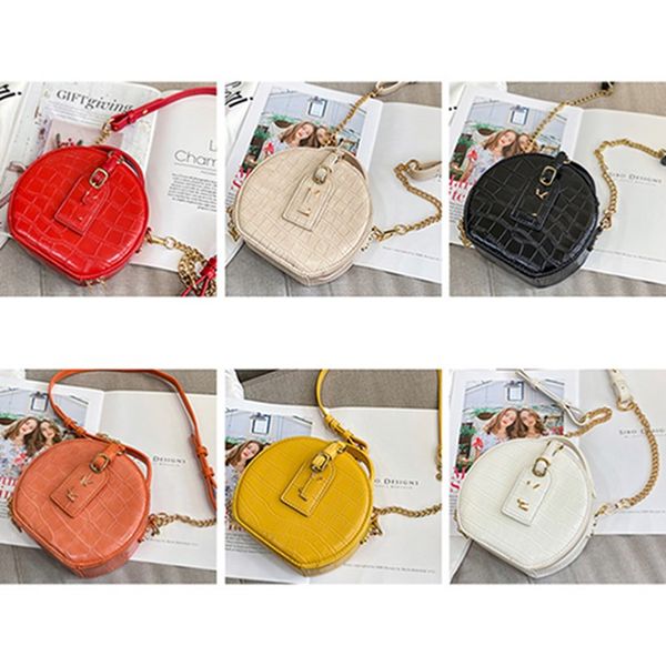 

2020 new style women brand designer cross body bags pu leather female bag luxury dysle circular zipper handbag package shoulder bags 0208