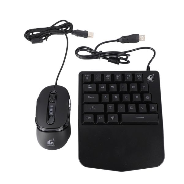 

ziyou lang k11 one-handed 28-key mechanical gaming keyboard and v11 mechanical gaming mouse set combination