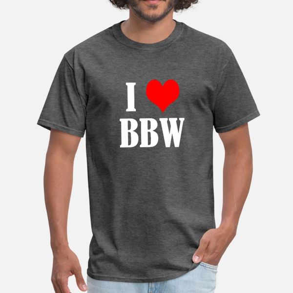 

i love bbw t shirt men designs 100% cotton round neck trend fit fashion spring autumn natural shirt