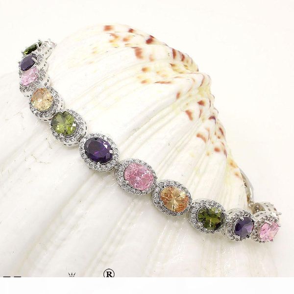 

925 sterling silver natural black onyx шарм топаз теннис ссылки браслеты искорка лучшее качество рождественские подарки