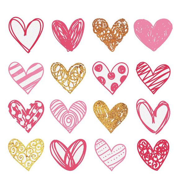 

pvc background love heart self adhesive durable diy art wall sticker kids room