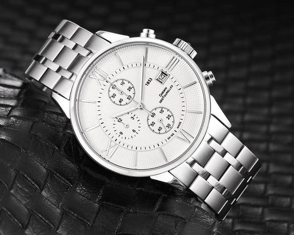 

2021 six stitches series luxury mens watches roman numerals all dial work quartz watch designer watches ts 1853 brand stainless steel strap, Slivery;brown