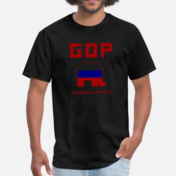 

gop government of putin t shirt men printed tee shirt round collar vintage famous fashion summer style formal shirt