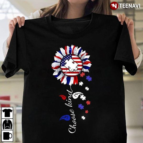 

men t shirt daisy flag choose kind autism awareness women tshirts