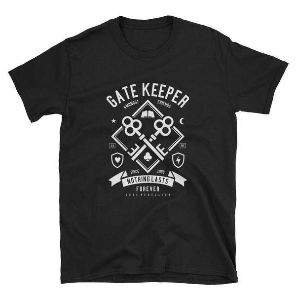 

2019 new mens t shirts gate keeper shield art inspired men's t-shirt 100% cotton brand new t-shirts