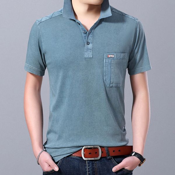 

2020 new fashions brand summer polo shirt mens solid color slim fit short sleeve grade cotton boys polos casual men clothes
