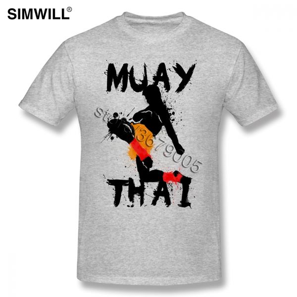 

прохладный муай тай истребитель tee рубашки мужские аутентичные vintage футболка crew дешевые марки футболку день святого валентина